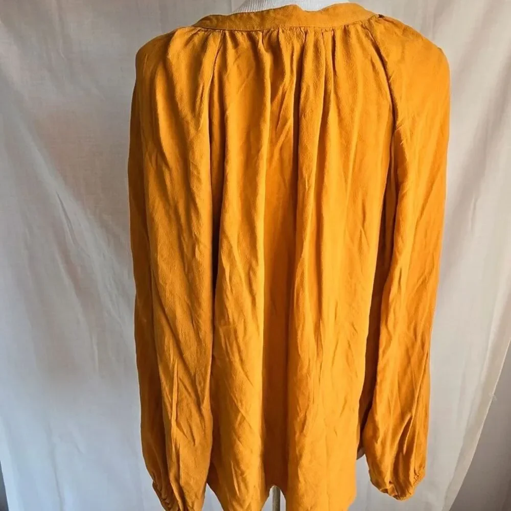 J. Crew Long-Sleeve Top Yellow Size L